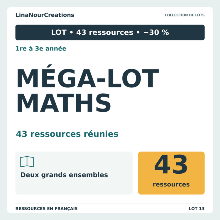 French Math Mega Bundle